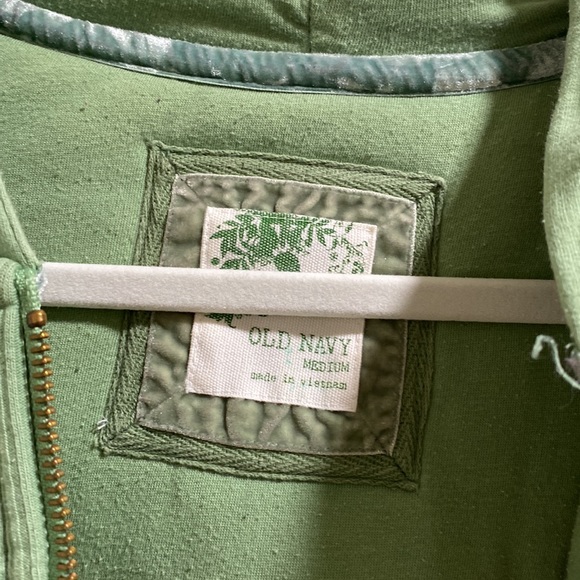 Old Navy Green Zip Hood - Picture 2 of 4